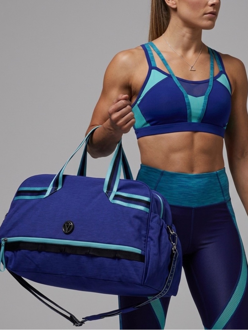 IVIVVA ✨ Juniors Brand by Lululemon✨In The Game ✨Duffel Tennis Gym Bag✨Blue ✨